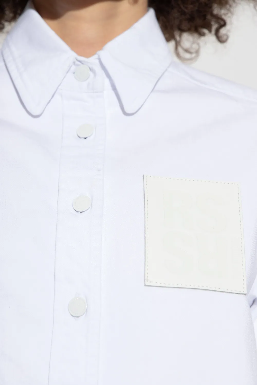 Logo-Patch Long-Sleeve Shirt