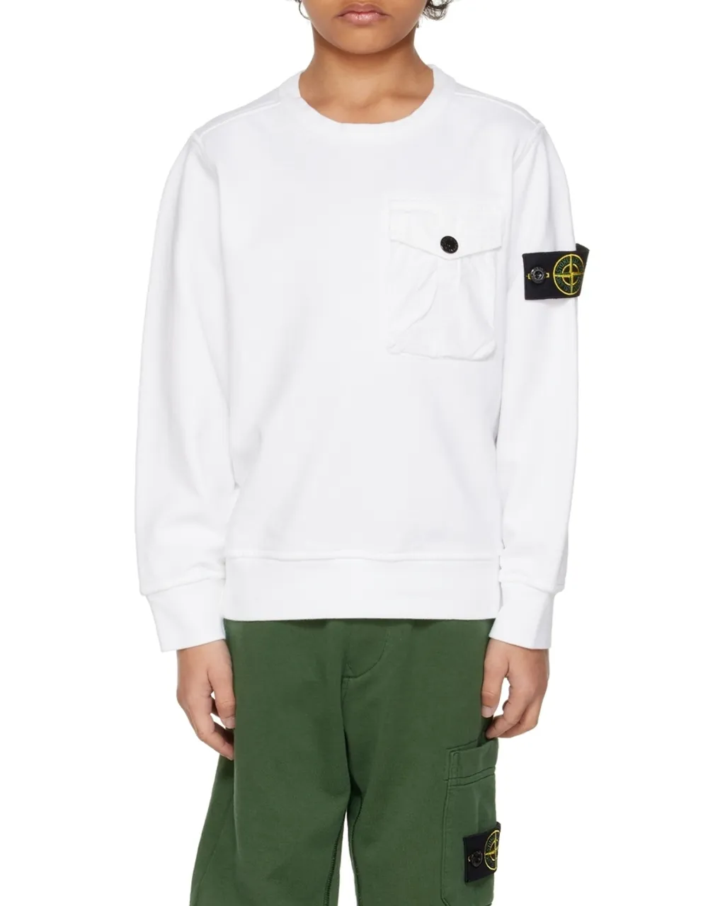 Chest-Pocket Cotton Sweatshirt