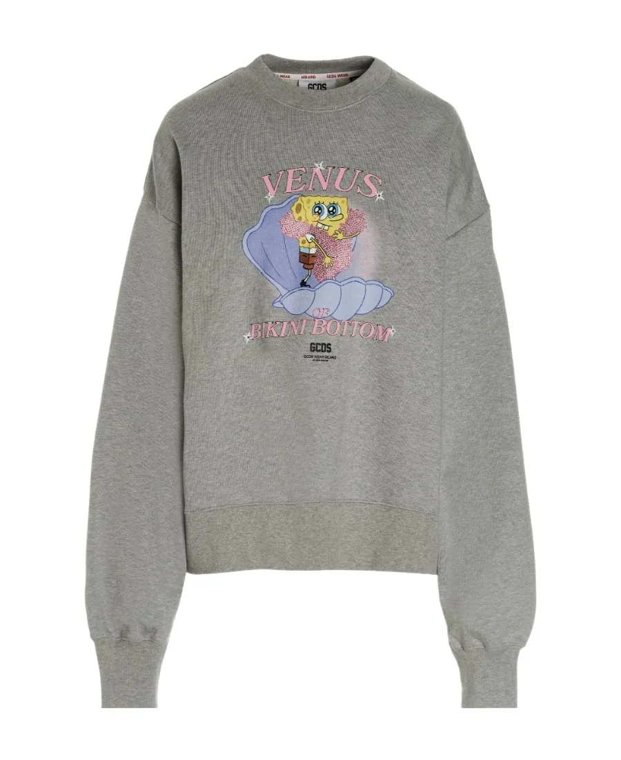 Gcds X Spongebob Graphic Printed Crewneck Sweatshirt