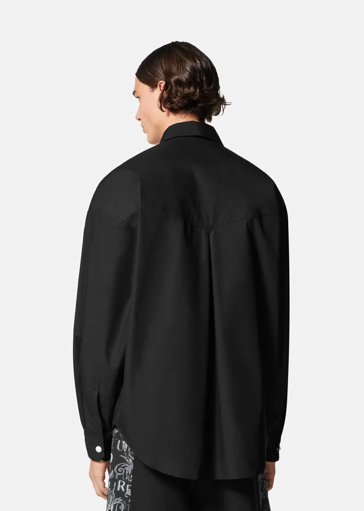 Single-Breasted Long-Sleeved Shirt