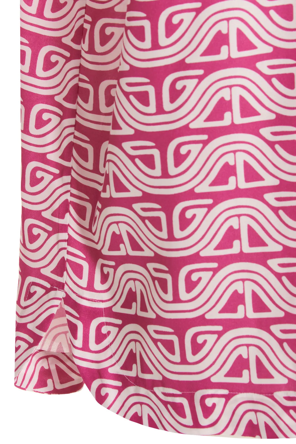 Gcds Waved Logo Printed Buttoned Shirt