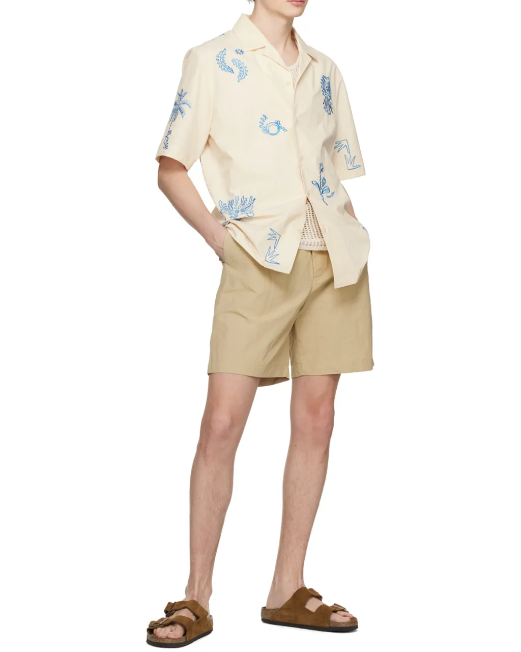 Elasticated-Waist Shorts