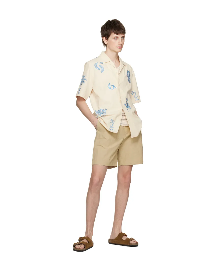 Elasticated-Waist Shorts