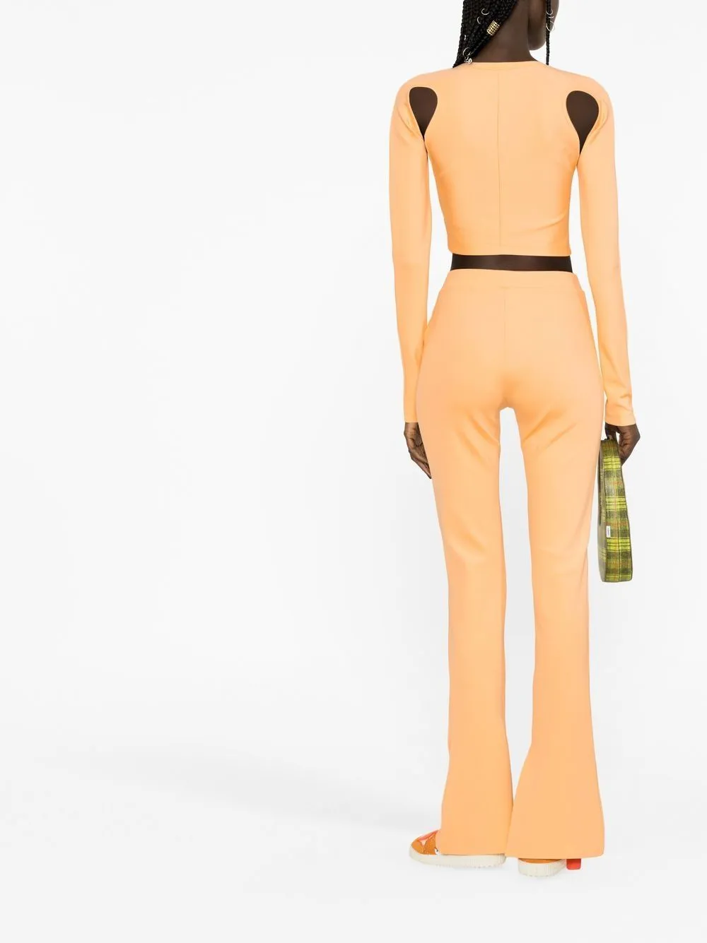 Off-White Sleek Logo Printed High Waist Leggings