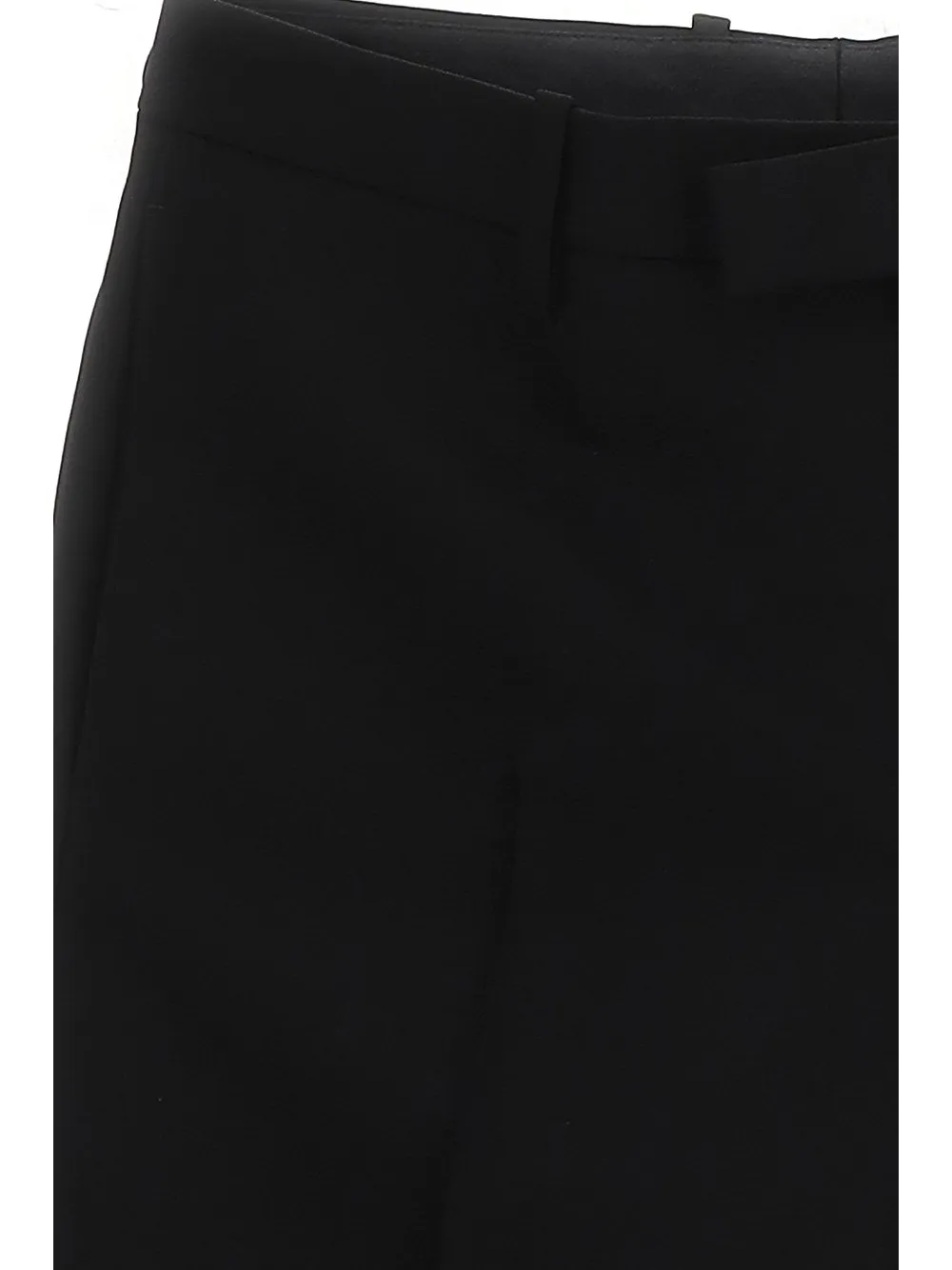 Off-White High Waist Straight Leg Trousers