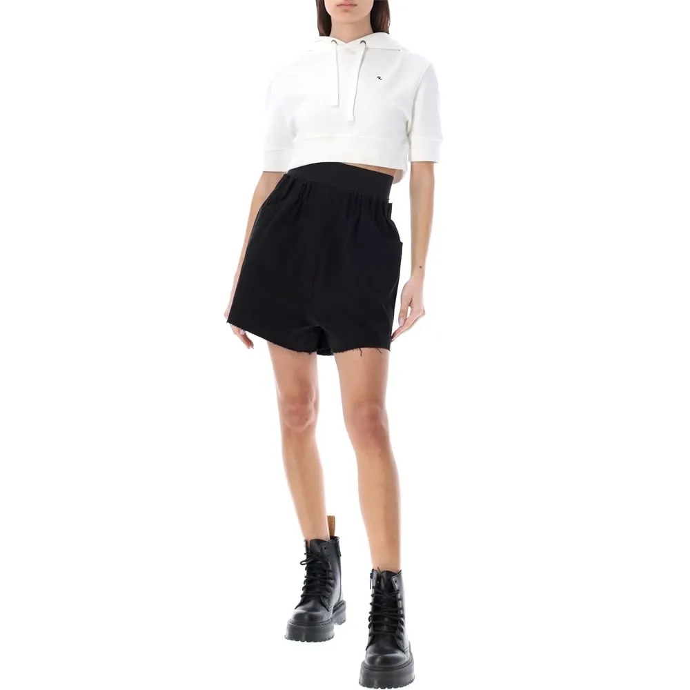 Raf Simons Drawstring Cropped Hoodie