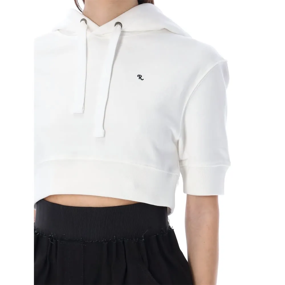 Raf Simons Drawstring Cropped Hoodie