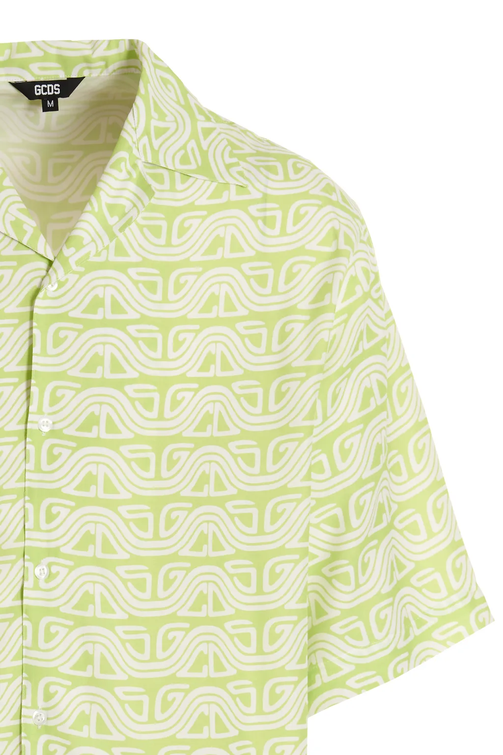 Gcds Waved Logo Printed Buttoned Shirt