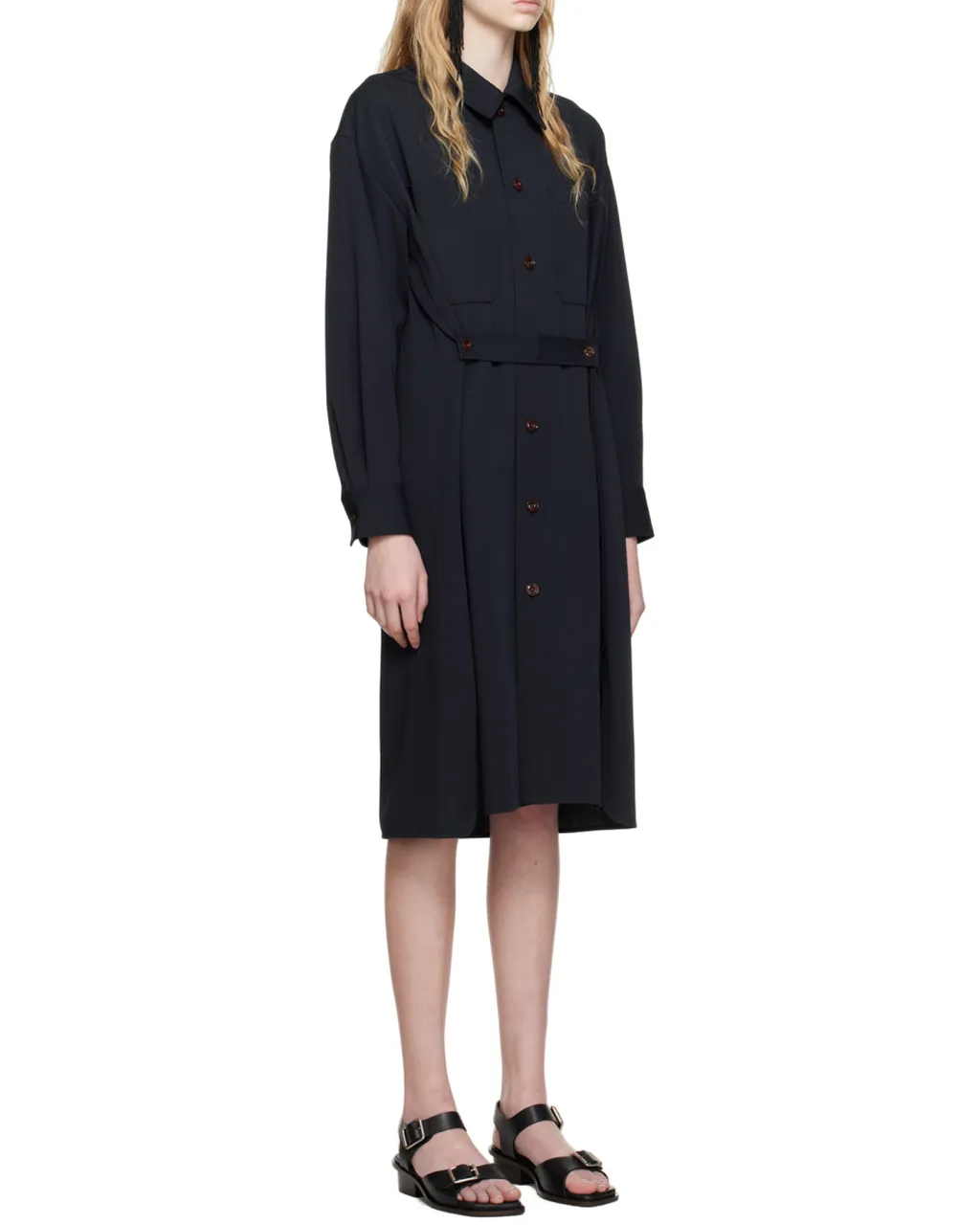 Lemaire Pleated Shirt Dress