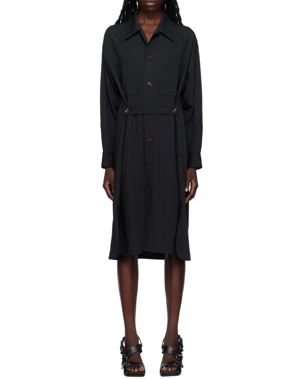 Lemaire Pleated Shirt Dress