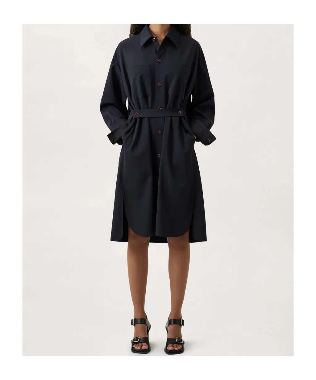 Lemaire Pleated Shirt Dress