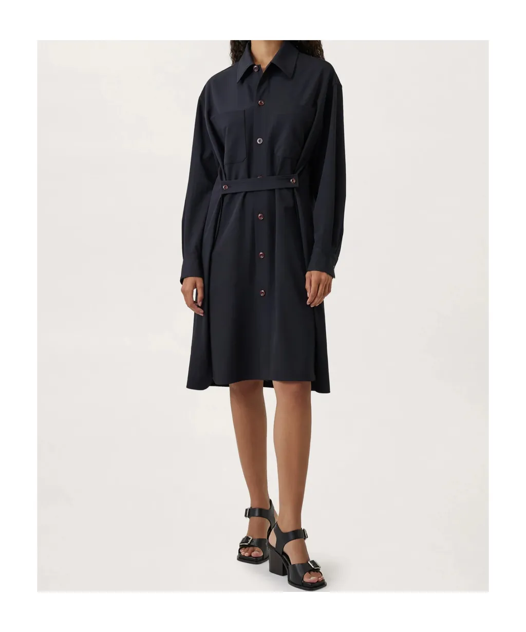 Lemaire Pleated Shirt Dress