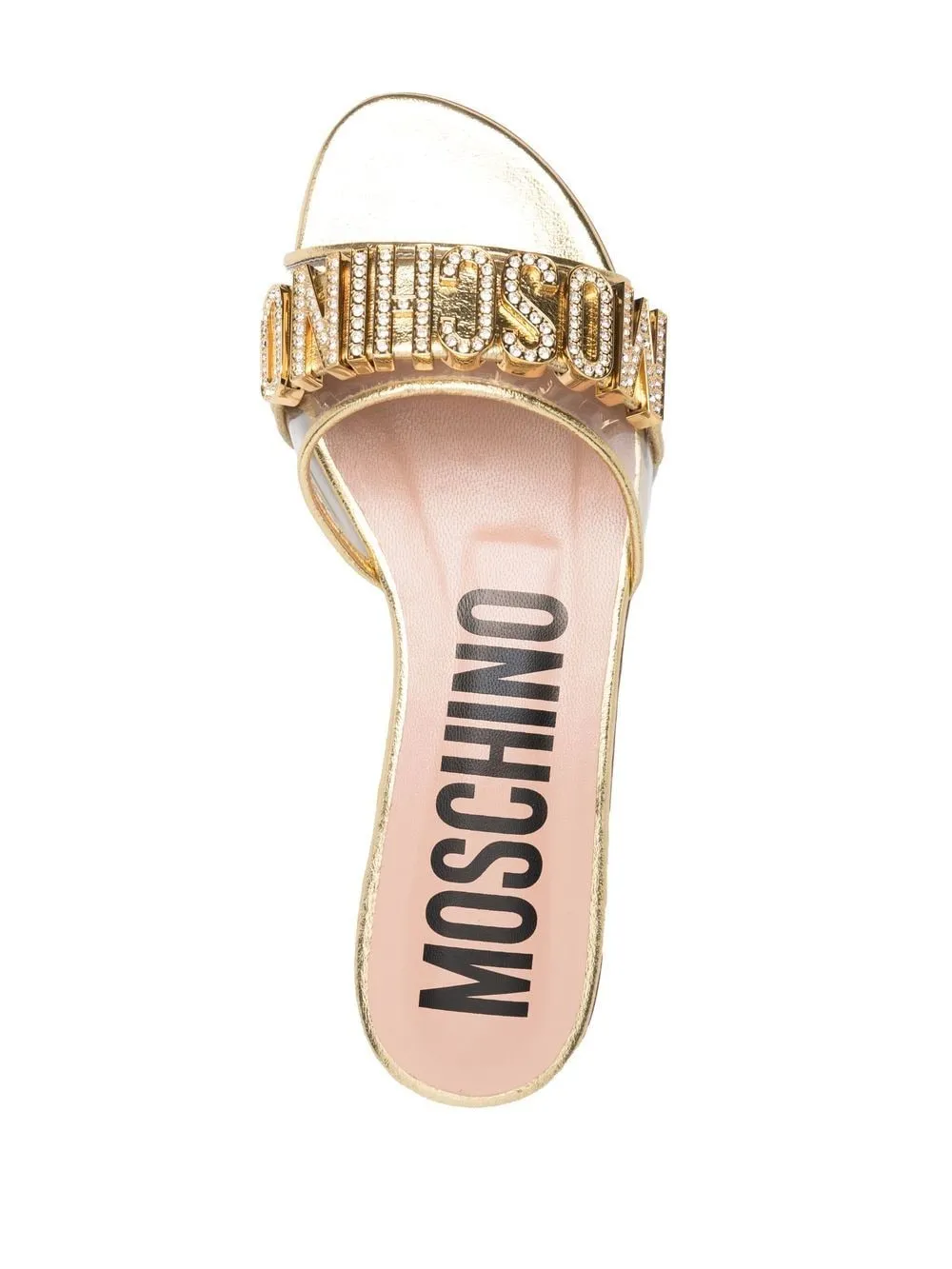 Open-Toe Calf-Leather Slides
