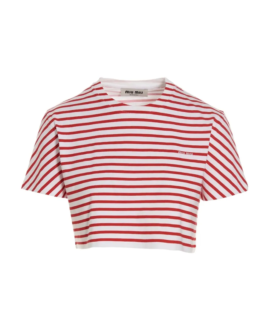 Cotton T-Shirt With Printed Logo