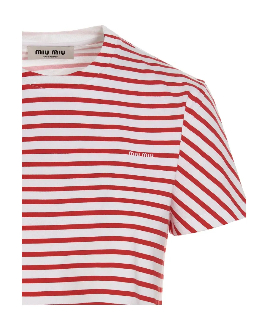 Cotton T-Shirt With Printed Logo