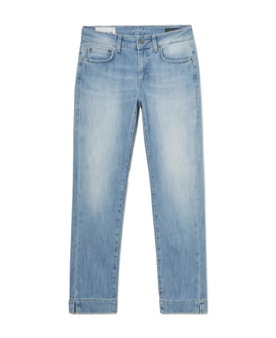 Dondup Whiskering Effect Cropped Jeans