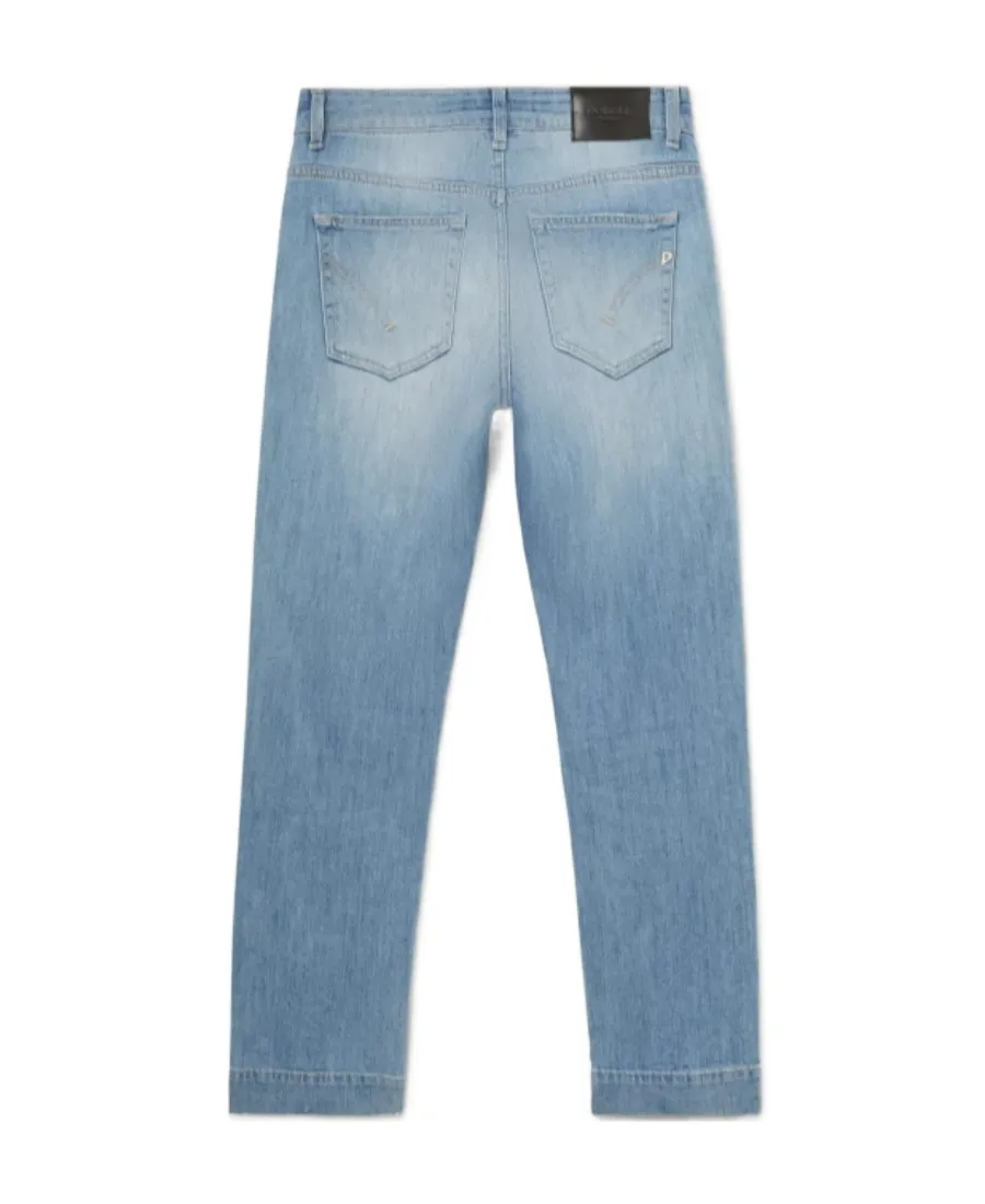 Dondup Whiskering Effect Cropped Jeans