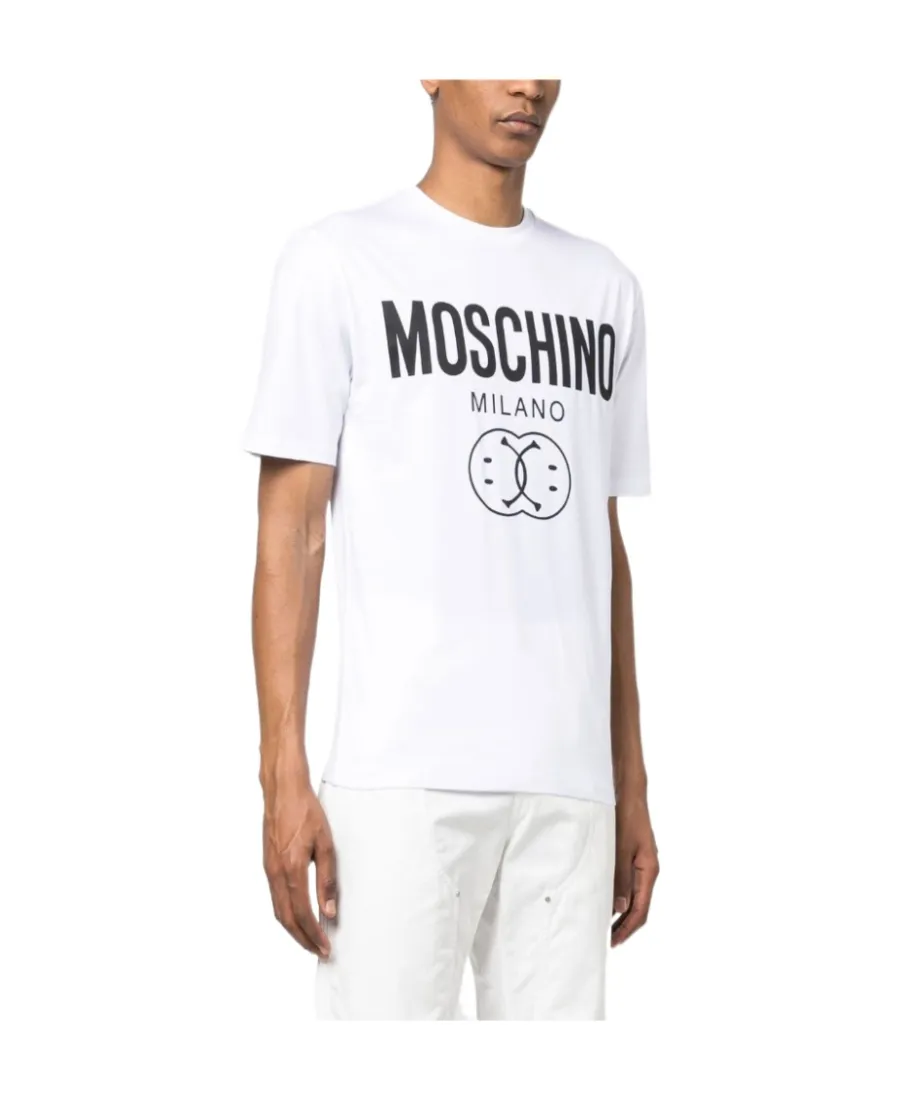 Moschino Logo Printed Crewneck T-Shirt