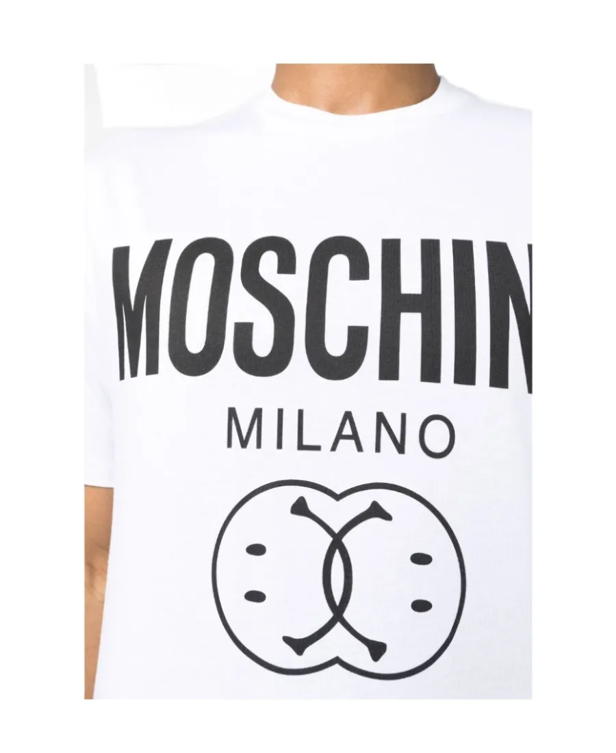 Moschino Logo Printed Crewneck T-Shirt