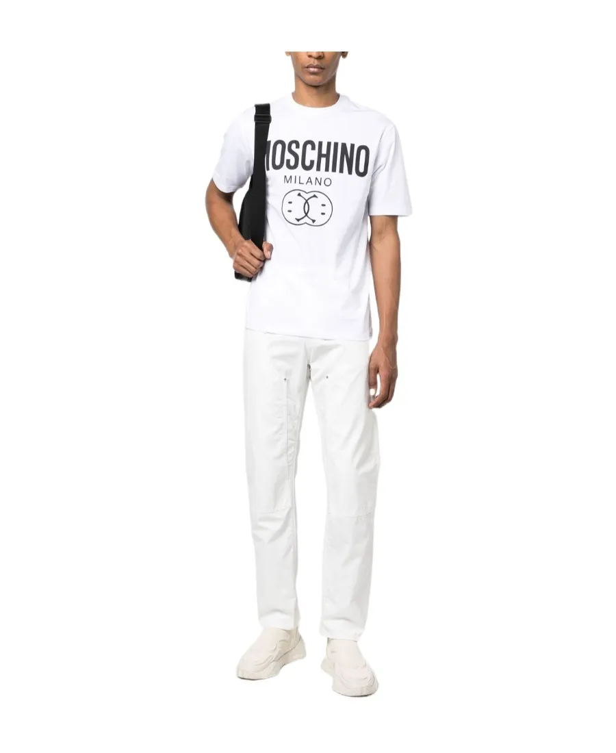 Moschino Logo Printed Crewneck T-Shirt