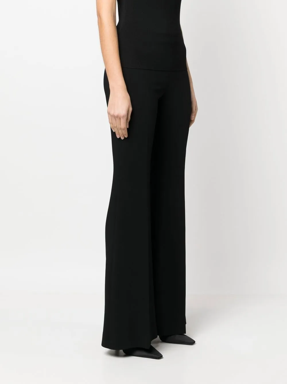 Moschino Pressed Crease Flared Trousers
