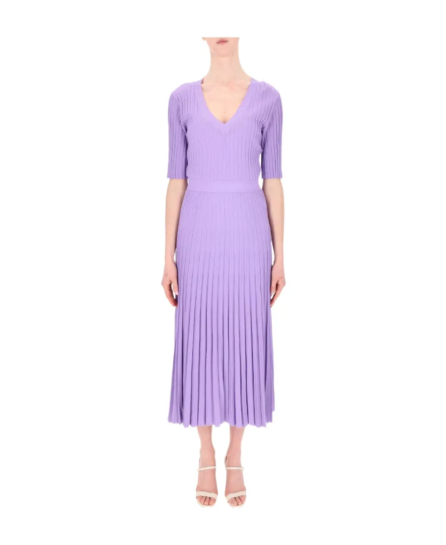 Abitro Pleated Midi Dress