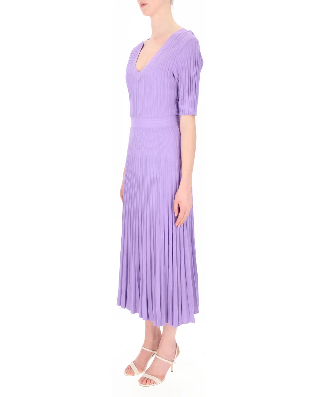 Abitro Pleated Midi Dress