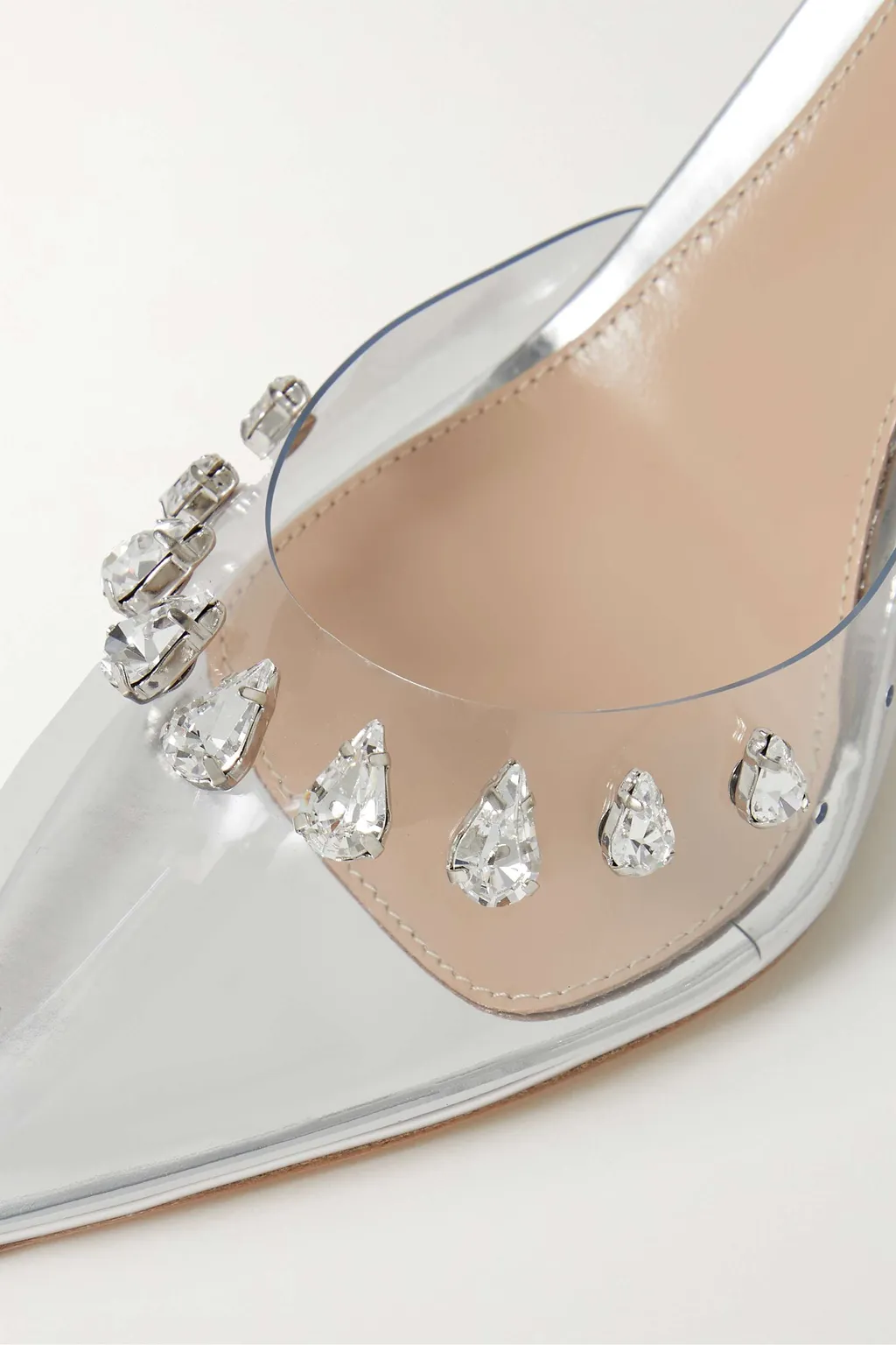 Logo Metallic High Heels