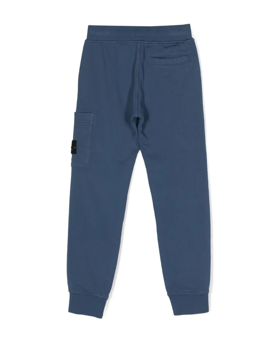 Stone Island Junior Compass-Patch Straight Hem Track Pants