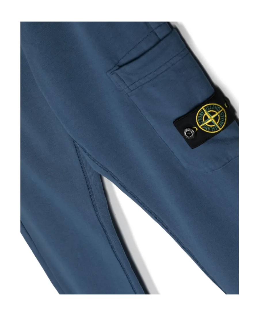 Stone Island Junior Compass-Patch Straight Hem Track Pants