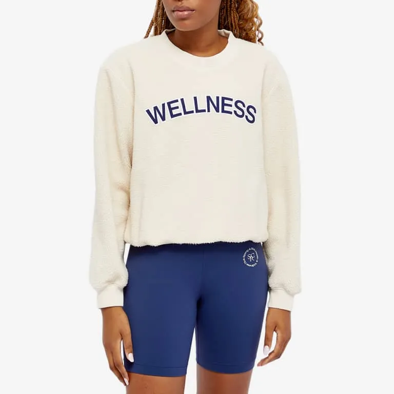 Sporty & Rich Sherpa Wellness Crewneck Sweatshirt