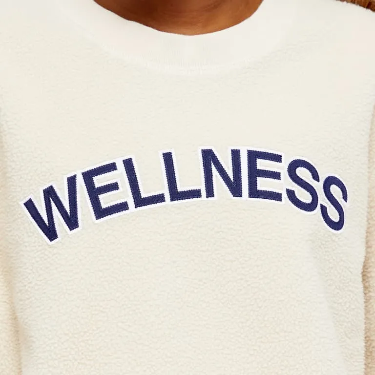 Sporty & Rich Sherpa Wellness Crewneck Sweatshirt