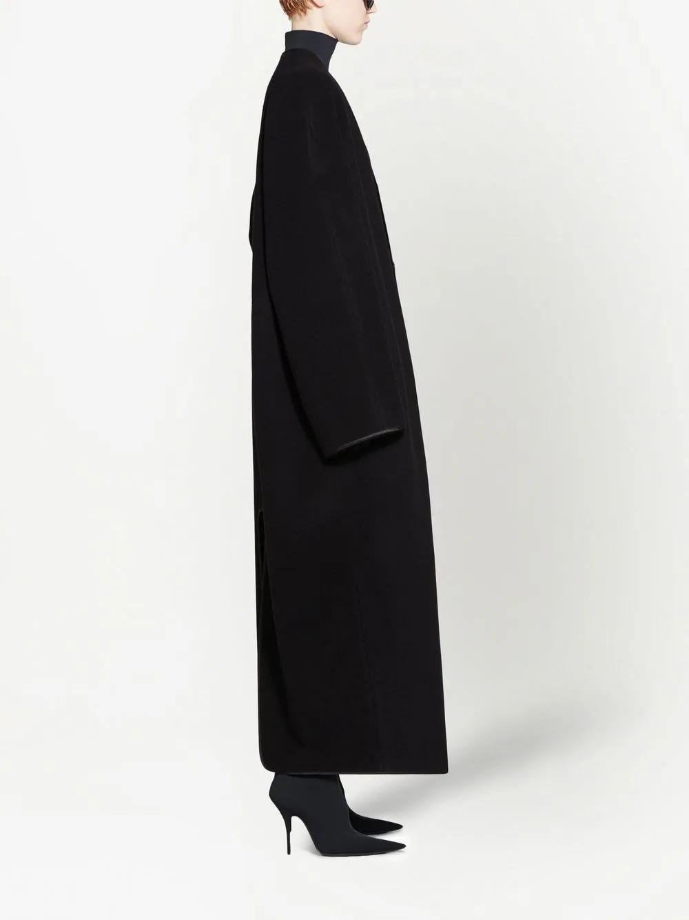 V-Neck Single-Breasted Coat
