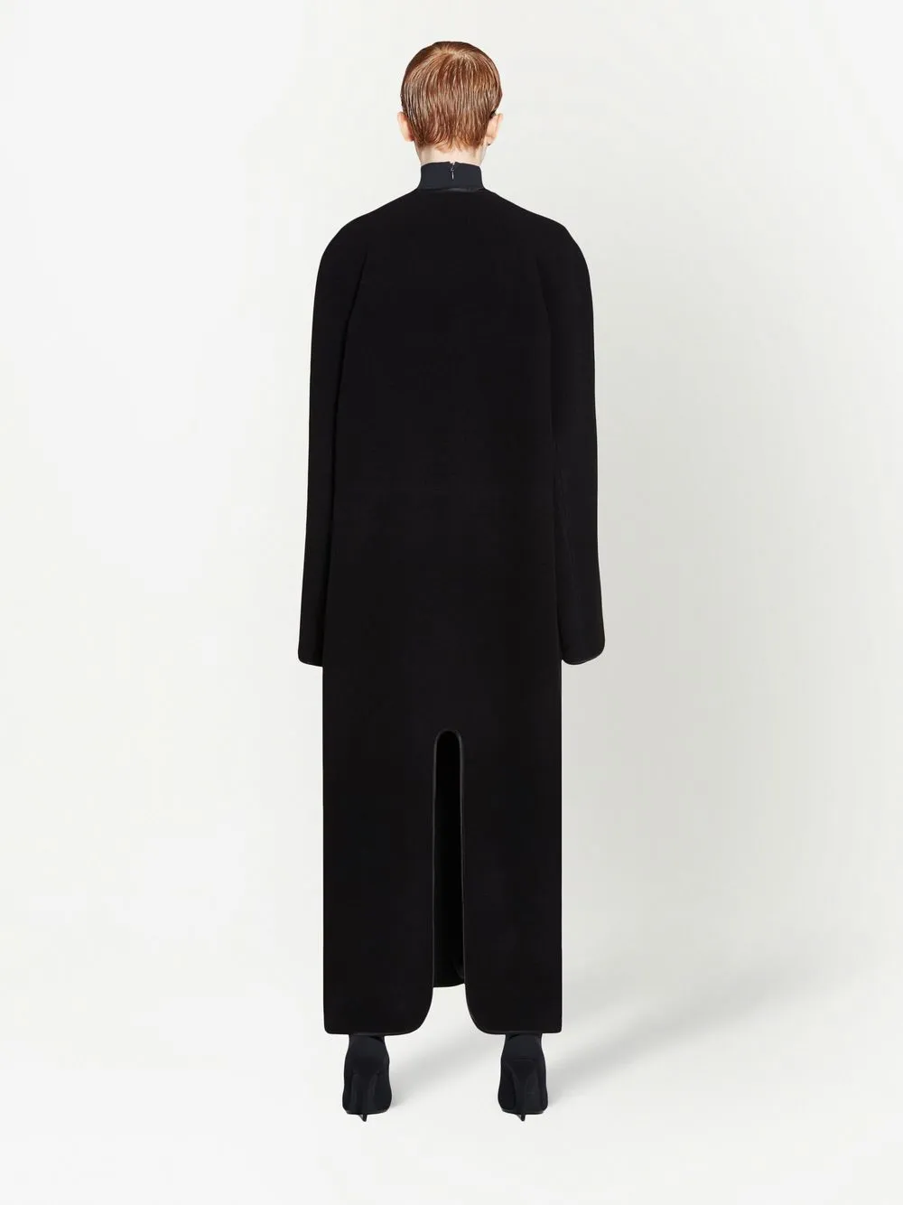V-Neck Single-Breasted Coat