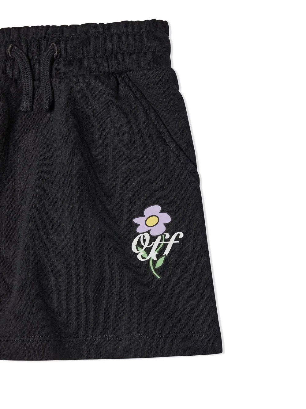 Off-White Kids Off Flowers Drawstring Skirt
