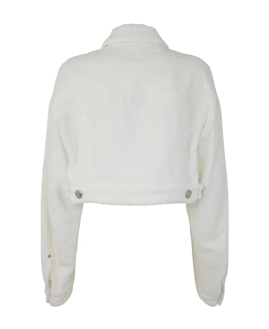 Dsquared2 Buttoned Cropped Denim Jacket