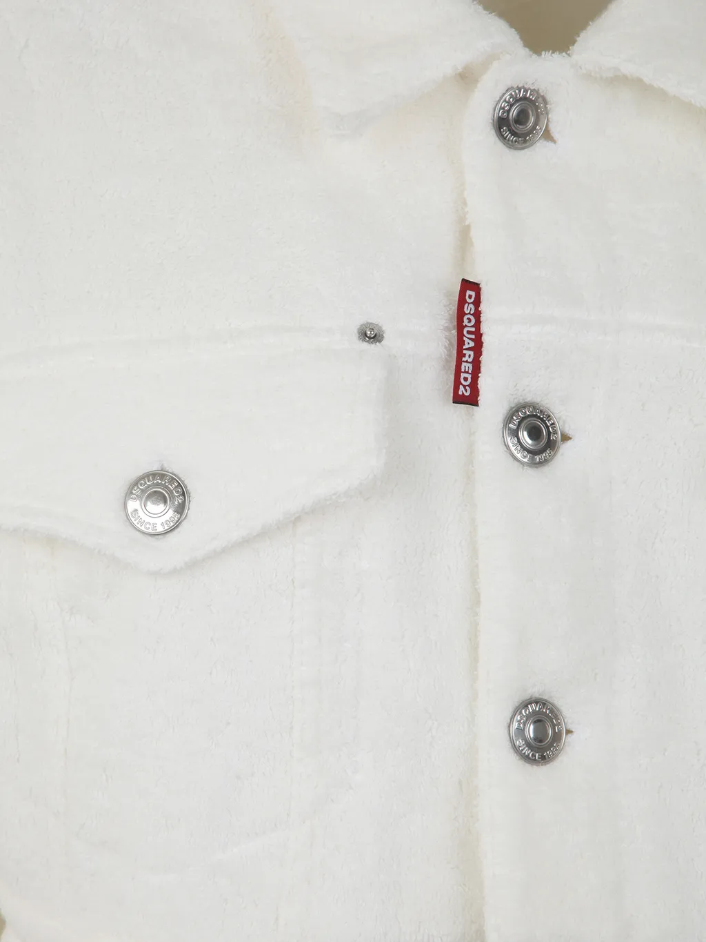 Dsquared2 Buttoned Cropped Denim Jacket