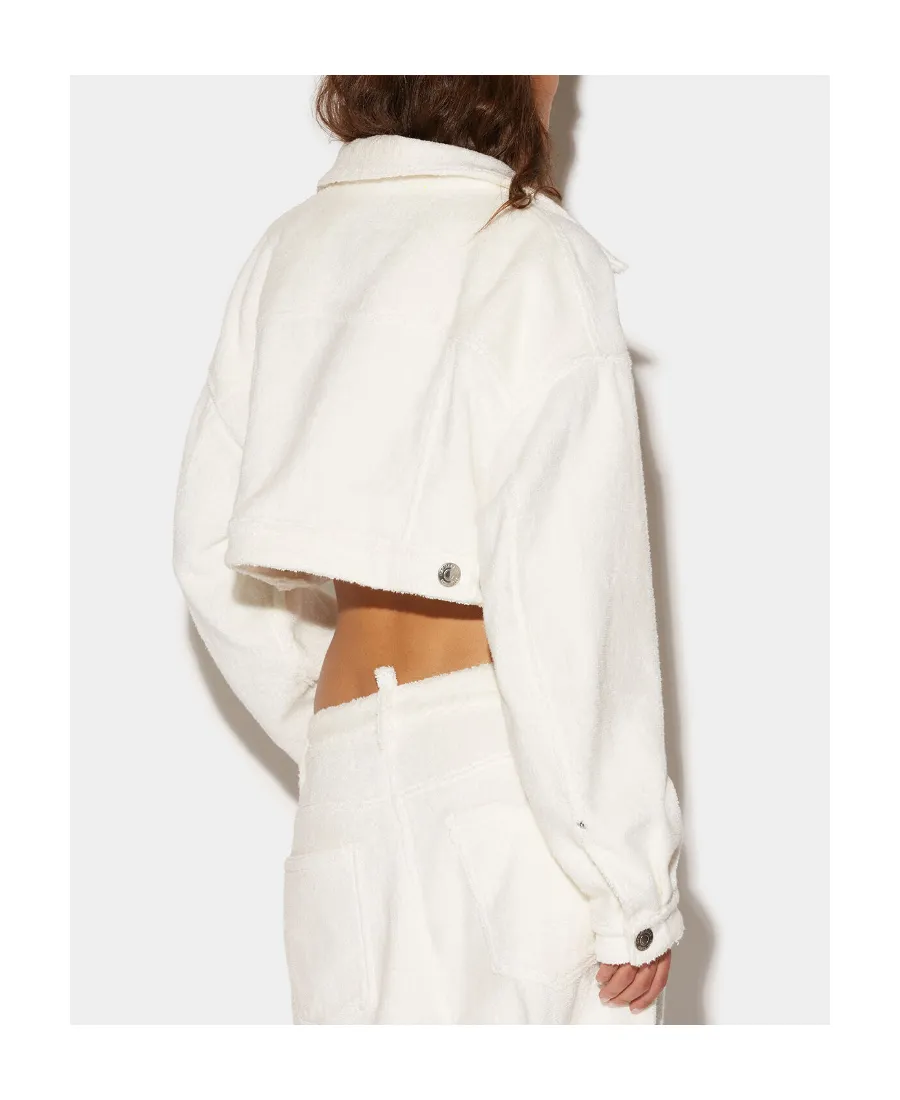 Dsquared2 Buttoned Cropped Denim Jacket