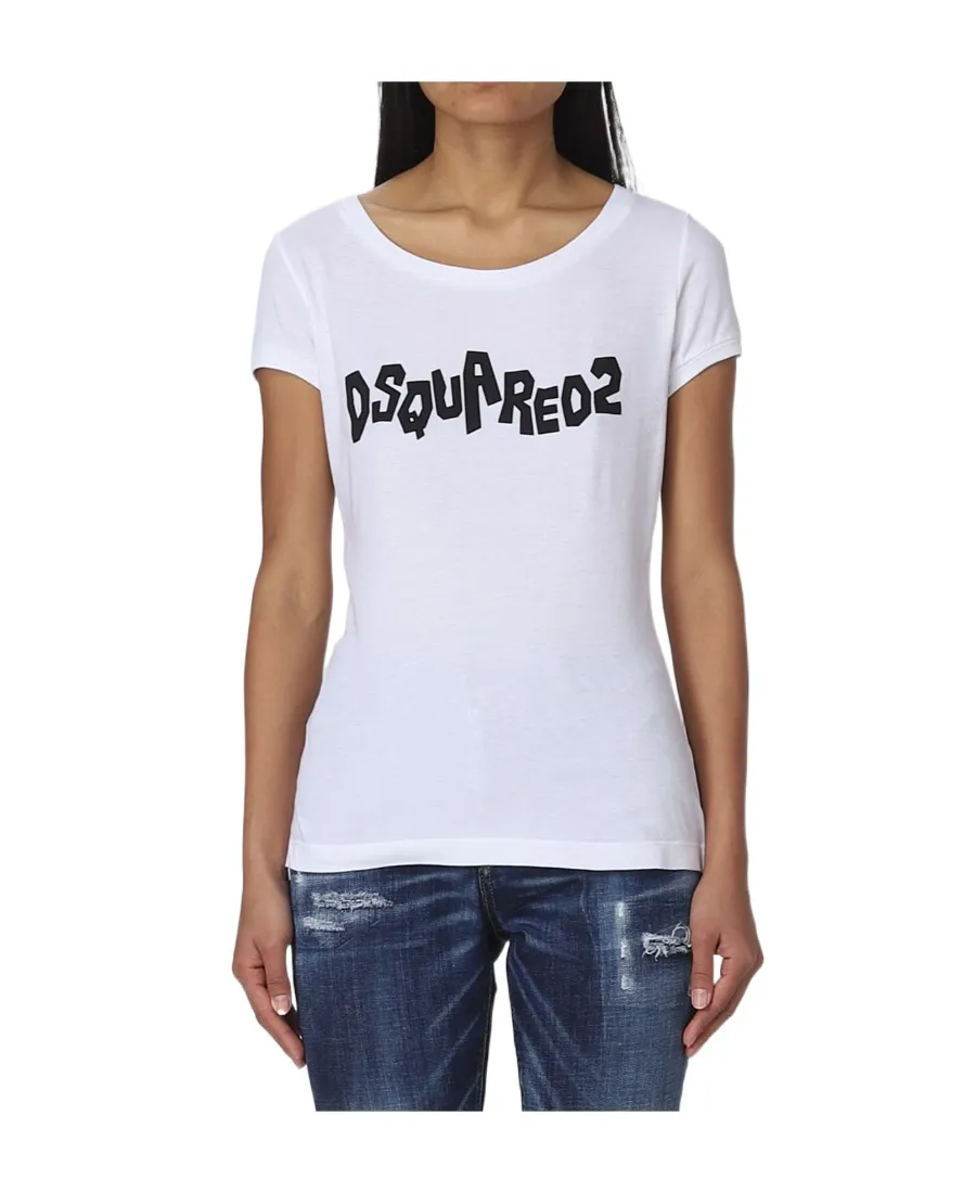 Dsquared2 Logo Printed Round-Neck T-Shirt