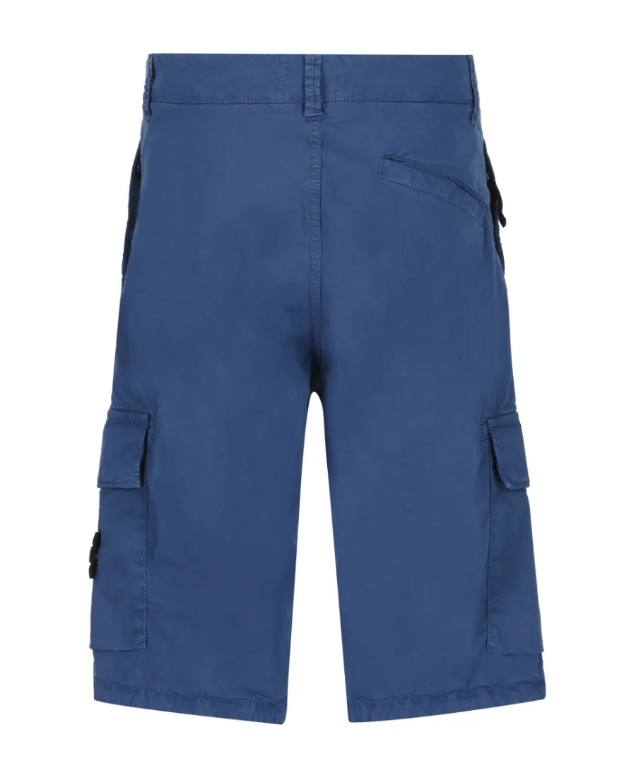 Side Logo-Patch Cargo Shorts