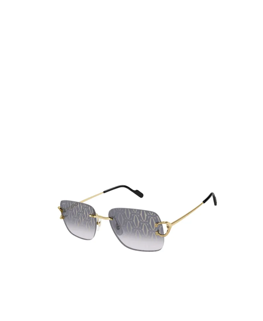 Cartier Rectangle Frame Sunglasses