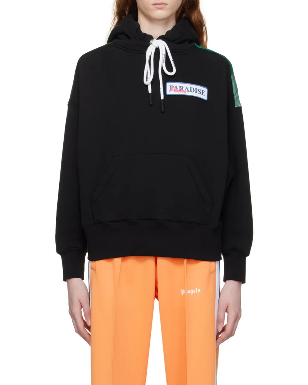 Palm Angels Graphic-Printed Drawstring Hoodie