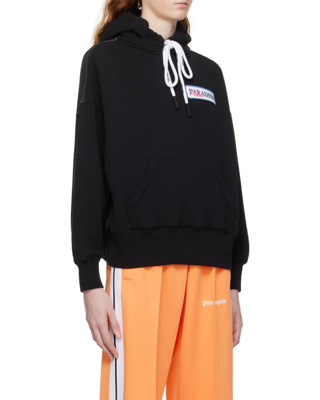 Palm Angels Graphic-Printed Drawstring Hoodie