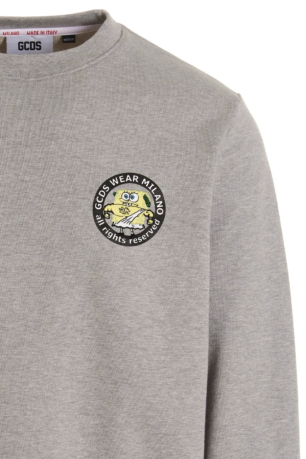 Gcds Spongebob Italico Logo Printed Sweatshirt