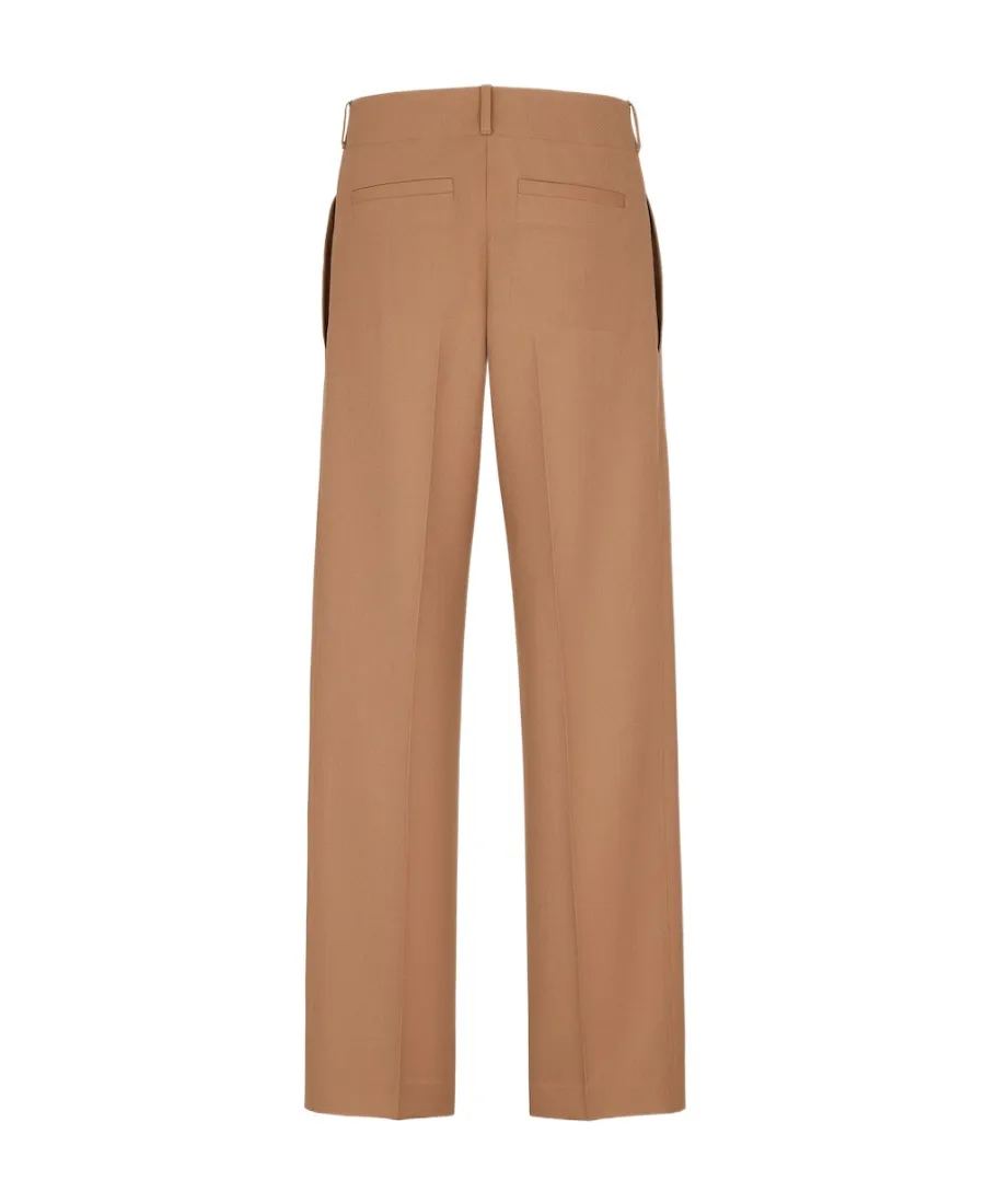Fendi High-Waisted Straight-Leg Trousers