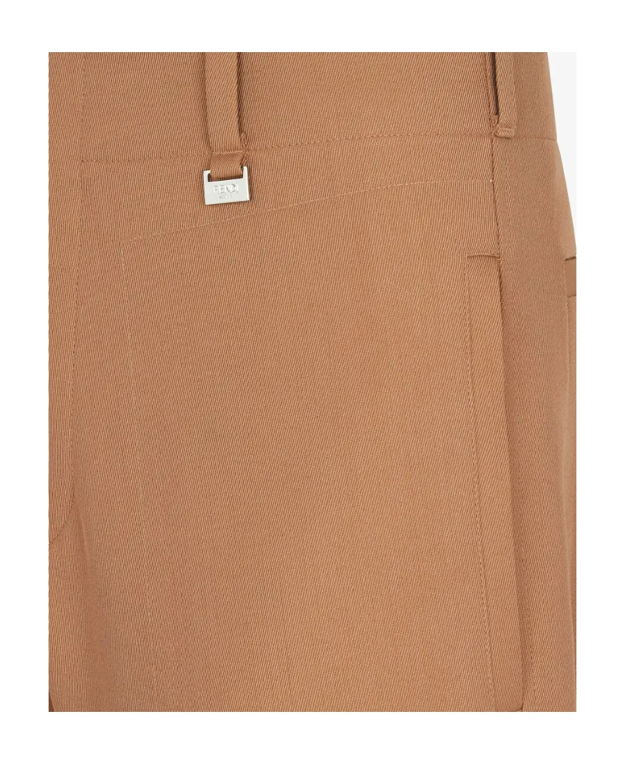 Fendi High-Waisted Straight-Leg Trousers