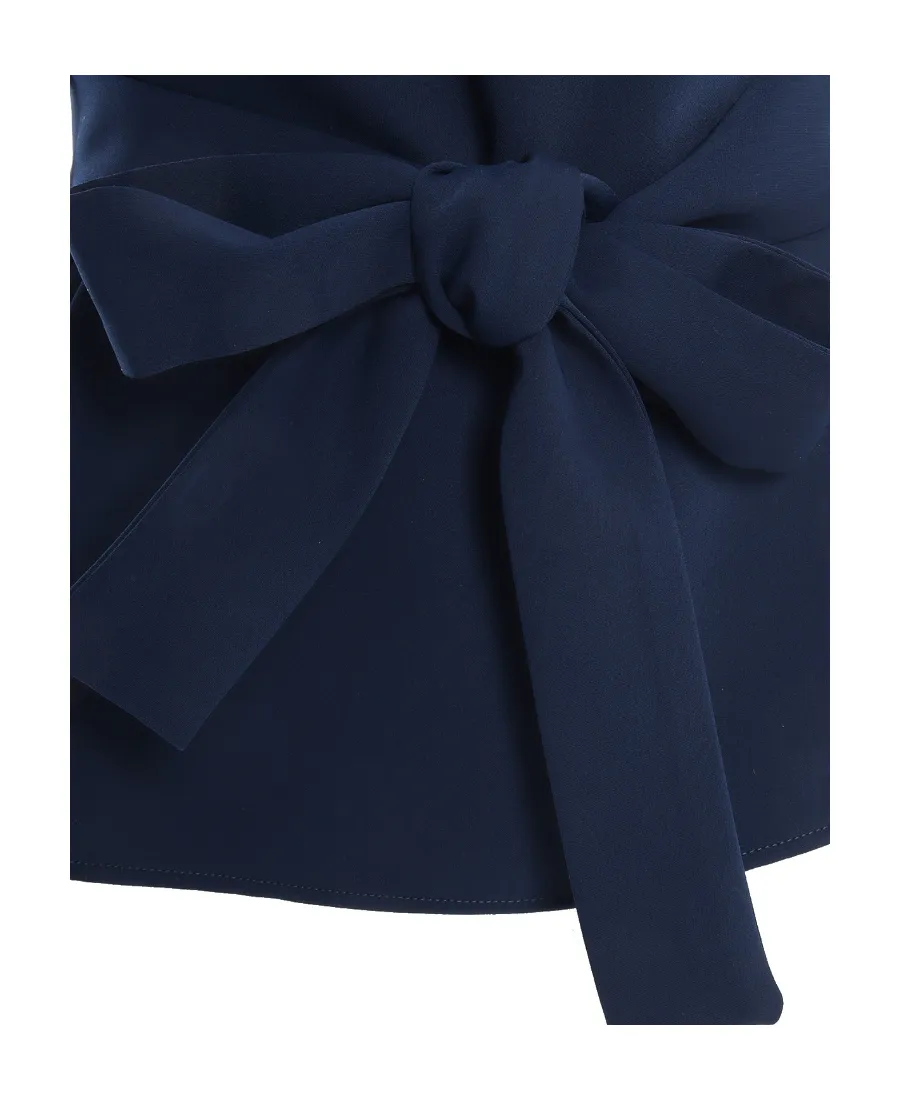 P.A.R.O.S.H. V-Neck Belted Top