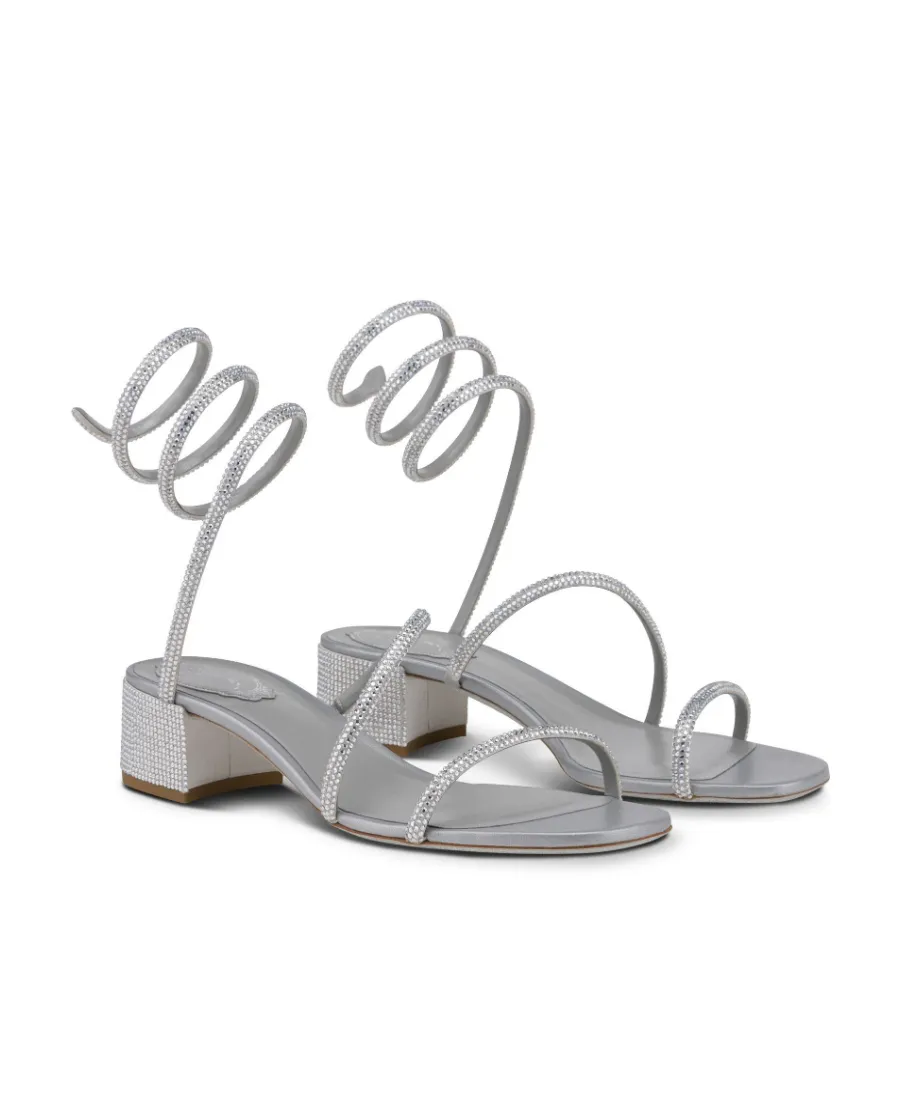 Cleo 45Mm Rhinestone-Embellished Sandals