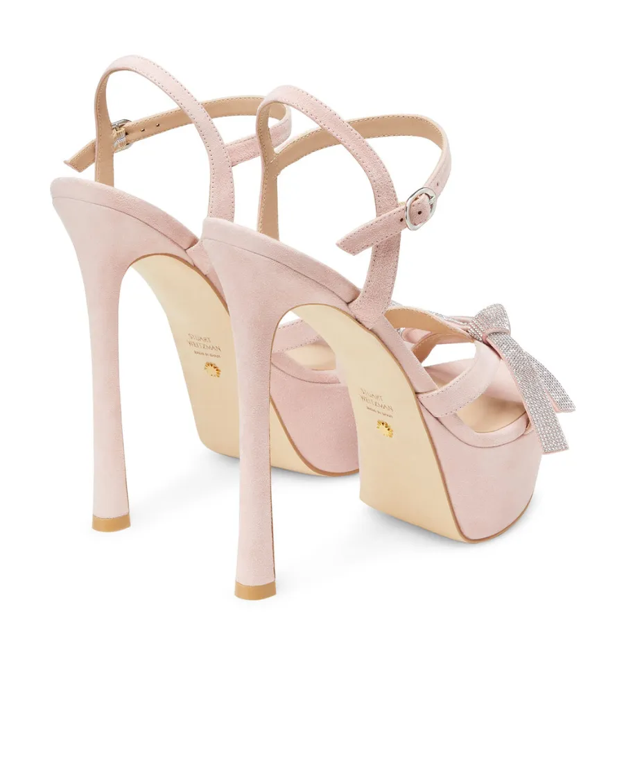 Stuart Weitzman Mega Bow Platform Sandal