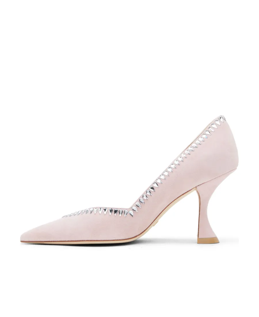 70Mm Suede Crystal-Embellished Pumps
